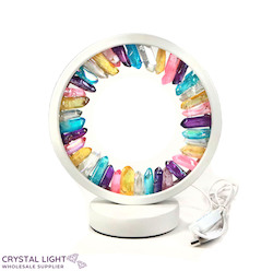 Aura Quartz Portal Lamp - Rainbow