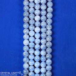 Blue Lace Agate Beads 6mm