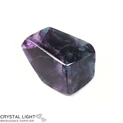 Rainbow Fluorite Faceted Shape