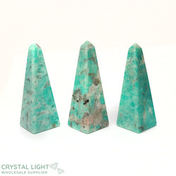 China, glassware and earthenware wholesaling: Amazonite Obelisk