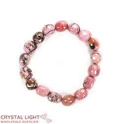 China, glassware and earthenware wholesaling: Rhodonite Tumble Bracelet