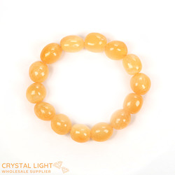 Orange Calcite Tumble Bracelet