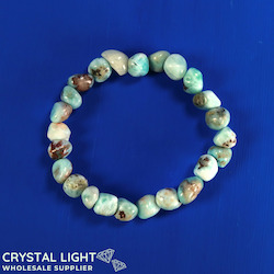 China, glassware and earthenware wholesaling: Larimar Tumble Bracelet