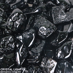 China, glassware and earthenware wholesaling: Tektite Tumble 30-40mm/ 100g