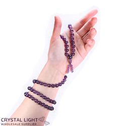 China, glassware and earthenware wholesaling: Amethyst Mala Beads