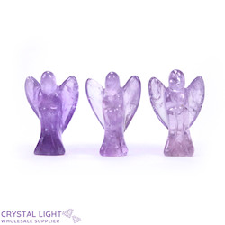 China, glassware and earthenware wholesaling: Amethyst Angel Small