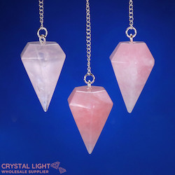 Rose Quartz Pendulum Large