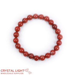 China, glassware and earthenware wholesaling: Red Jasper Bracelet 8mm