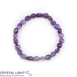 China, glassware and earthenware wholesaling: Amethyst Tumble Bracelet Small