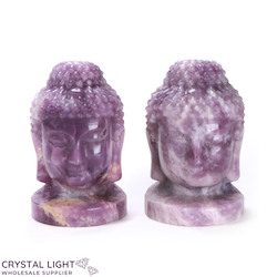 Lepidolite Buddha Head Large