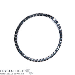 China, glassware and earthenware wholesaling: Hematite Flat Bead Bracelet