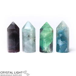 Rainbow Fluorite Point Small