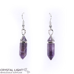 China, glassware and earthenware wholesaling: Amethyst DT Earrings