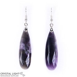 Amethyst Faceted Drop Earrings