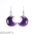 Amethyst Moon Earrings