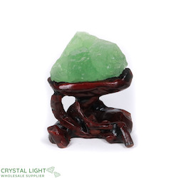 China, glassware and earthenware wholesaling: Green Fluorite on Stand