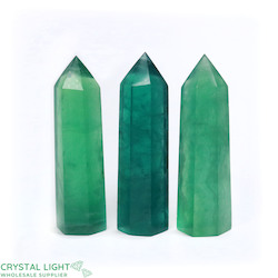 China, glassware and earthenware wholesaling: Green Fluorite A-grade Point