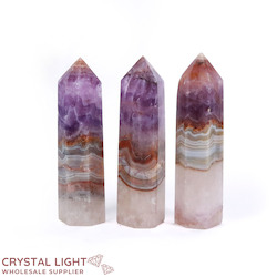 China, glassware and earthenware wholesaling: Amethyst Agate Point (6 Sided)