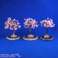 Rose Quartz Tree on Agate Stand