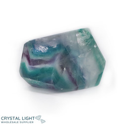 Rainbow Fluorite Faceted Shape