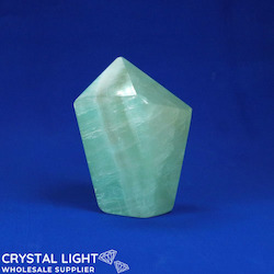 China, glassware and earthenware wholesaling: Pistachio Calcite Cut Base Point