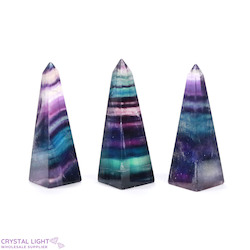 China, glassware and earthenware wholesaling: Rainbow Fluorite Obelisk