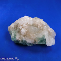 Green Fluorite with Quartz Specimen