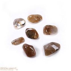 Golden Rutilated Quartz A-Grade Tumble Lot