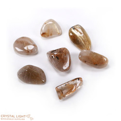 Golden Rutilated Quartz A-Grade Tumble Lot