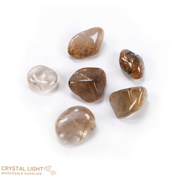 Golden Rutilated Quartz A-Grade Tumble Lot