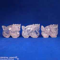 China, glassware and earthenware wholesaling: Rose Quartz Dragon