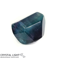 Rainbow Fluorite Faceted Shape