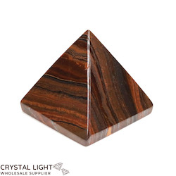 China, glassware and earthenware wholesaling: Banded Tiger Jasper Pyramid