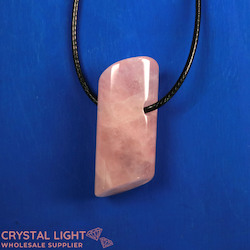 Rose Quartz Cylinder Pendant