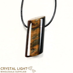 Tigers Eye Cylinder Pendant