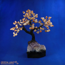 China, glassware and earthenware wholesaling: Citrine Druse Tree (Single)