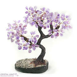 China, glassware and earthenware wholesaling: Amethyst Druse Tree (Single)