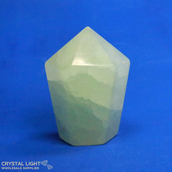 Pistachio Calcite Cut Base Point