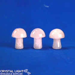 Pale Rose Quartz Mini Mushrooms