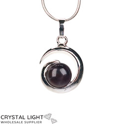 Amethyst Spiral Pendant