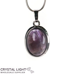 Amethyst Oval Pendant with Frame