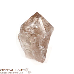 China, glassware and earthenware wholesaling: Smokey Quartz Cut Base Point