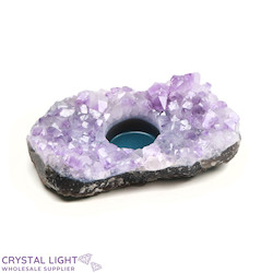 China, glassware and earthenware wholesaling: Amethyst Candle Holder