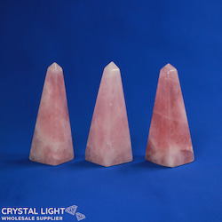 China, glassware and earthenware wholesaling: Rose Quartz Obelisk