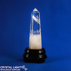 Clear Quartz Point on Stand