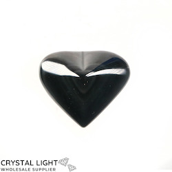 Rainbow Obsidian Heart