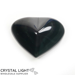 Rainbow Obsidian Heart