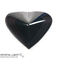 Rainbow Obsidian Heart