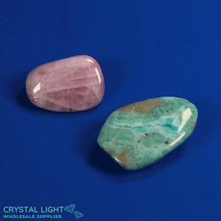 Kunzite & Larimar Tumble Lot