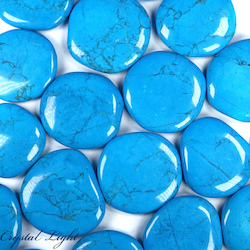 Blue Howlite Flatstone